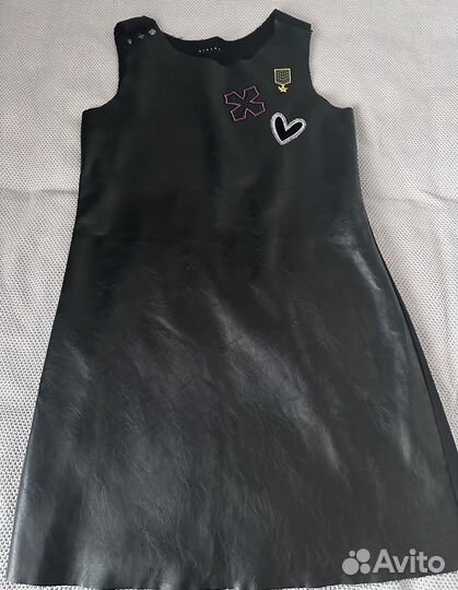 Кожаный сарафан Sisley (на 13-14 лет)