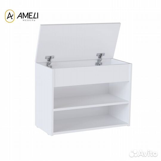 Тумба для обуви, Айден, Обувница белая