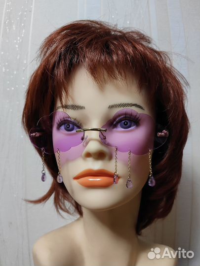 Солнцезащитные очки круглые, облачка