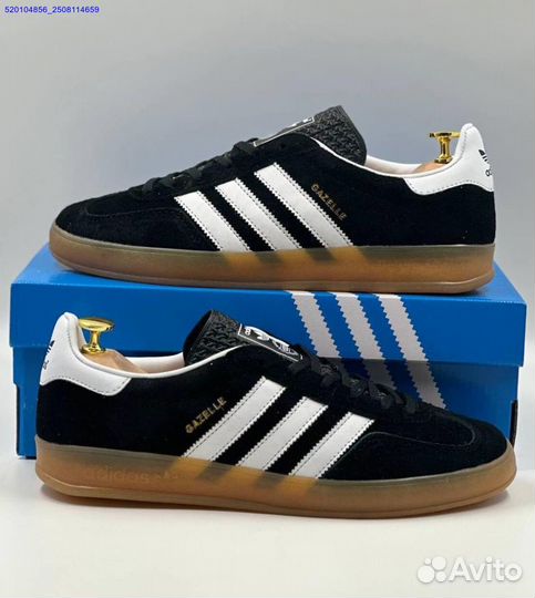 Кроссовки Adidas Gazelle Black (Арт.20418)