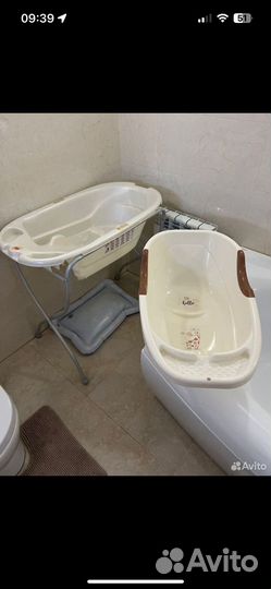 Ванночка для купания с горкой