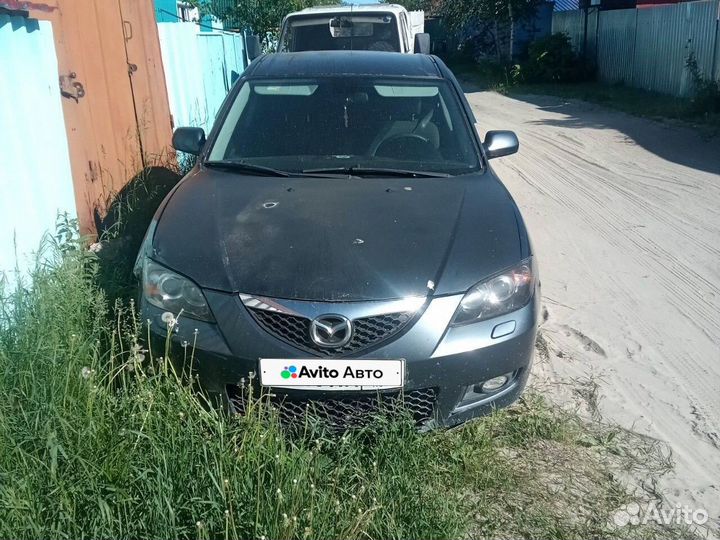 Mazda 3 1.6 МТ, 2008, битый, 230 000 км