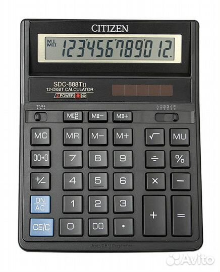 Калькулятор Citizen SDC-888T II