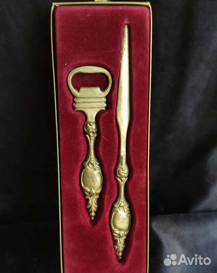Открывалка нож для писем латунь бронза Герма