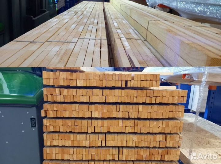 Рейка обрезная сухая 24*48*3000 мм сорт 1-2