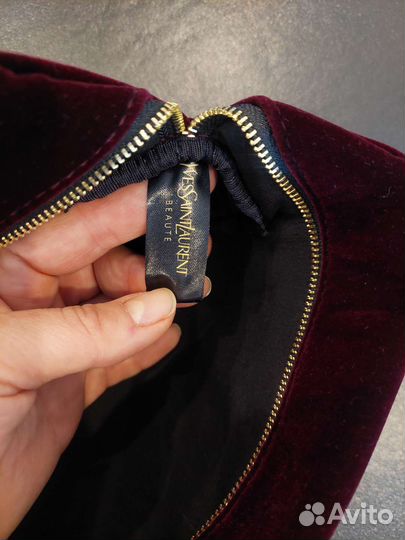 Косметичка бордовая Yves Saint Laurent