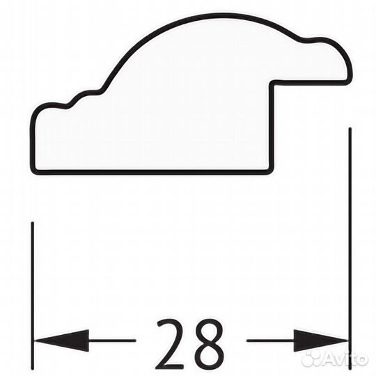 Зеркало Evoform Definite 45х35 BY 1327 в багетной