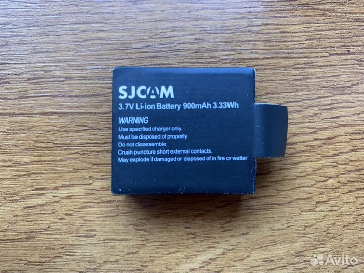 Аккумулятор sjcam емкостью 900 мАч