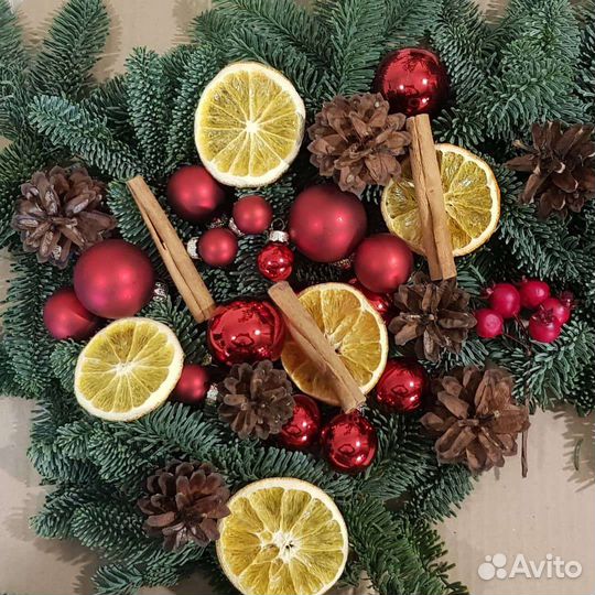 Набор по созданию новогоднего венка