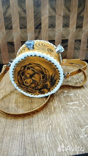 Фляжка двойная Ручной работы 0,7л