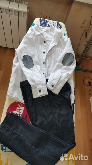Рубашка и брюки 116р, хлопок