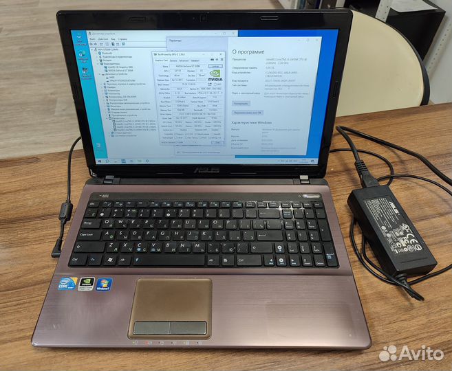 Ноутбук Asus K53S, i5-2410M, DDR3 6Gb, SSD+HDD