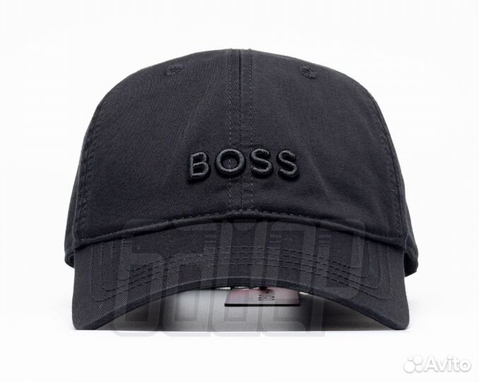 Кепка бейсболка Hugo Boss чёрная мягкая