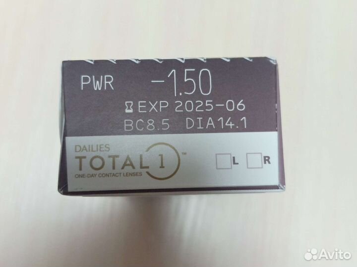 Линзы контактные однодневные alcon -1.5 30 шт