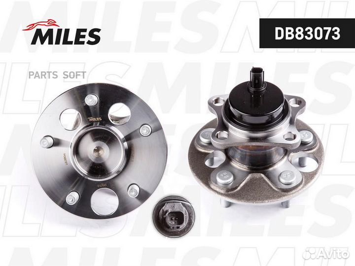 Miles DB83073 Ступица с подшипником задняя + ABS t