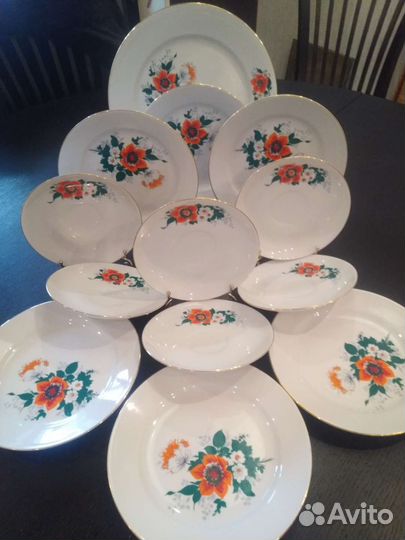 Чайные сервизы Кахла.Лфз.и еще