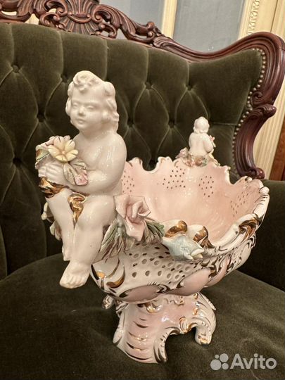 Ваза конфетница фарфор Италия