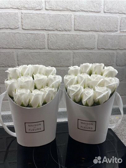 Букет из мыльных роз