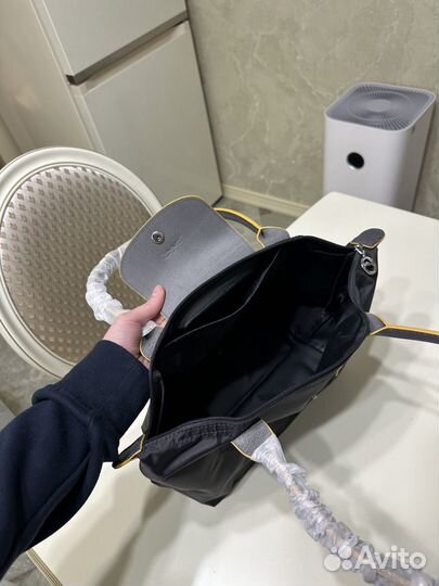 Сумка Longchamp Le Pliage M (темно серая)