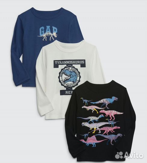 Детские лонгсливы GAP для мальчика