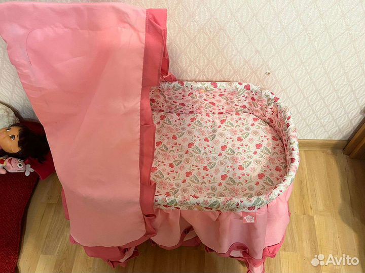 Кроватка Колыбель для куклы Demi Star розовая