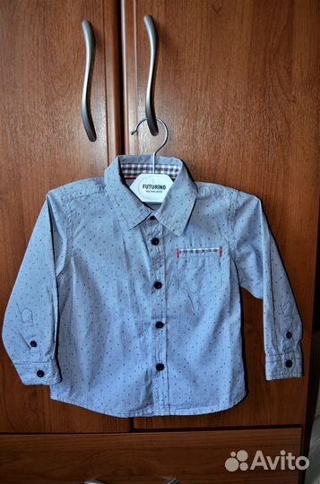 Рубашка детская размер 9/12 рост 80 см