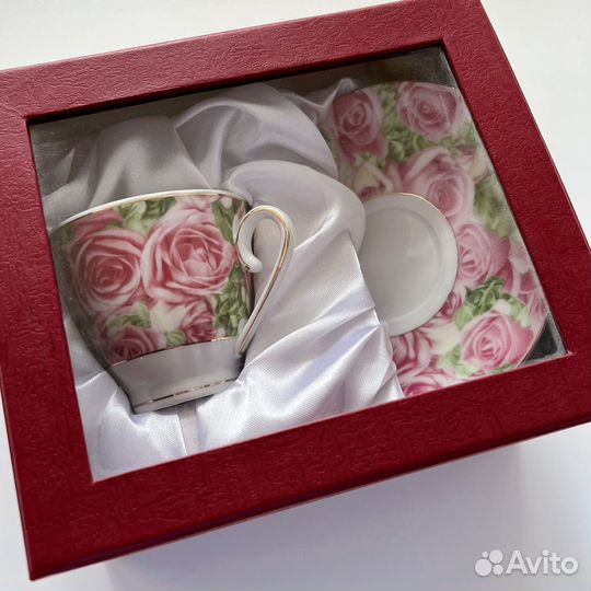 Чайная пара фарфор 220 мл