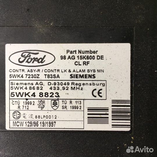 Блок управления центральным замком Форд Фокус 1