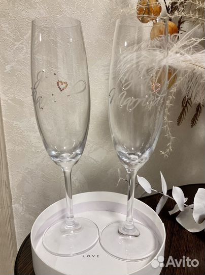 Свадебные фужеры, бокалы