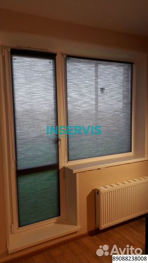 Шторы плиссе на проем