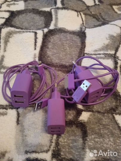 Aux и переходник на 3,5 мм + разъёмы от iPhone