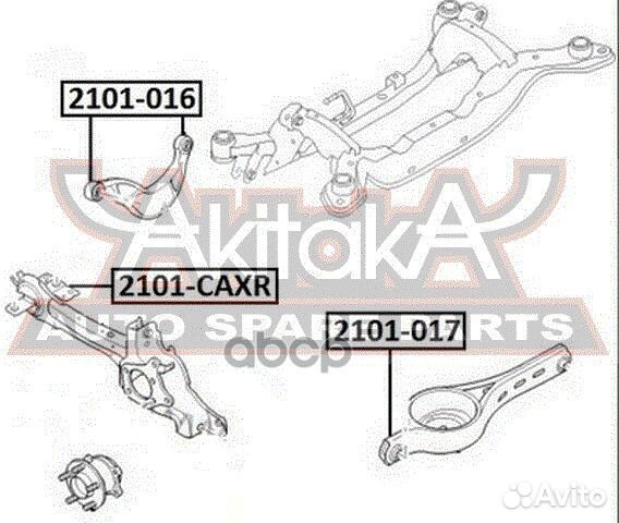 Сайлентблок заднего продольного рычага правый 2
