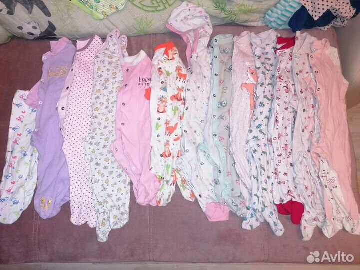 Детские вещи на девочку до года (3 пакета)