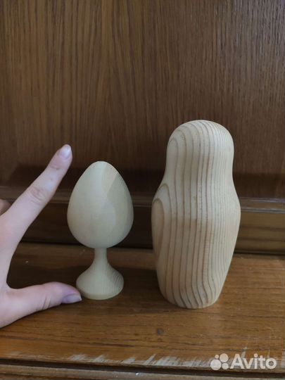 Деревянные заготовки для творчества, глина