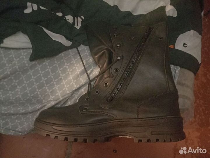 Берцы тактические, демисезонные из натурал. кожи