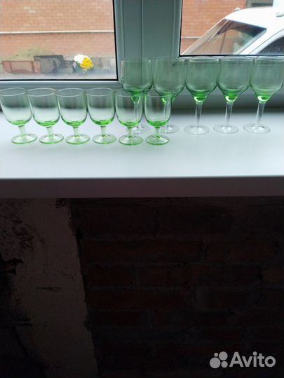 Фужеры бокалы цветное стекло