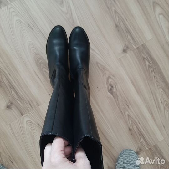 Сапоги демисезонные натуральная кожа 39