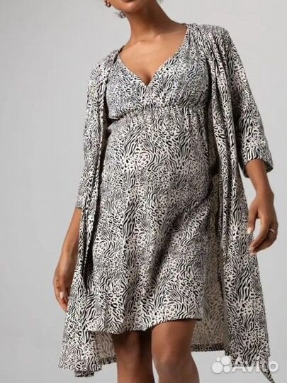 Комплект халат и сорочка в роддом