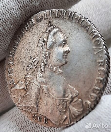 Рубль 1764 спб са AU