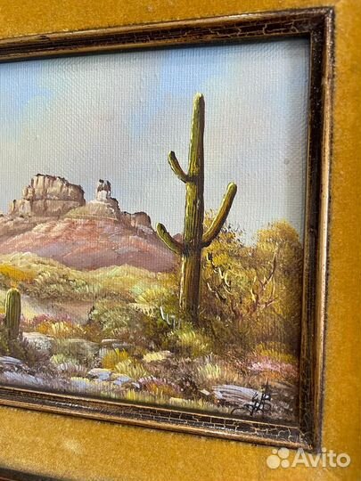 Старинная картина, холст, масло