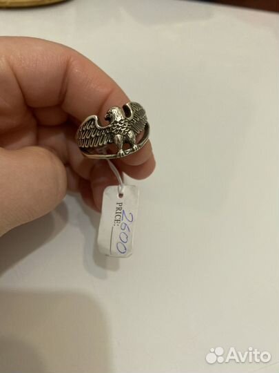 Серебряное кольцо, 19.5-20 размер