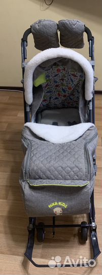 Санки коляска с колесами