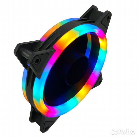 Вентилятор ргб для корпуса CoolMoon 120мм RGB(LED)