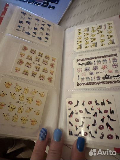 Альбом с наклейками для ногтей