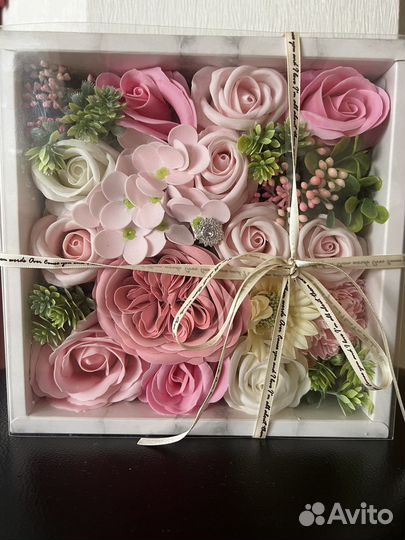 Ароматный набор мыльных цветов ручной работы