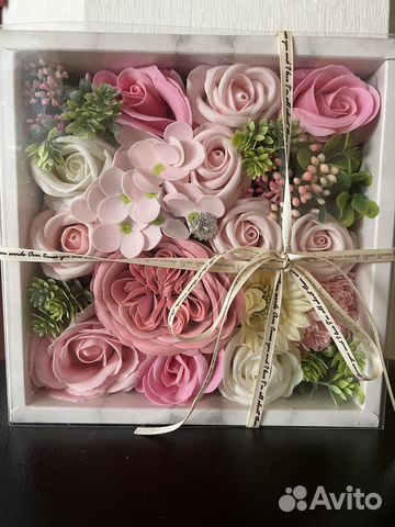 Ароматный набор мыльных цветов ручной работы