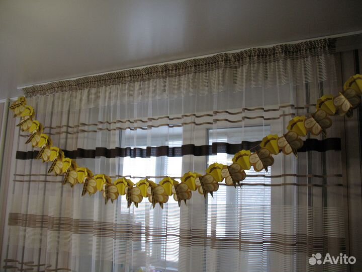 Новогодняя золотистая гирлянда СССР