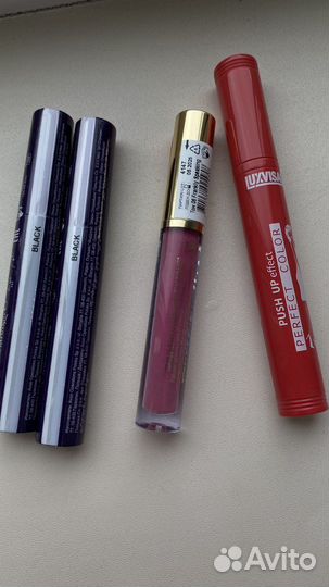 Тушь для ресниц Avon, Lux visage, помада Relouis
