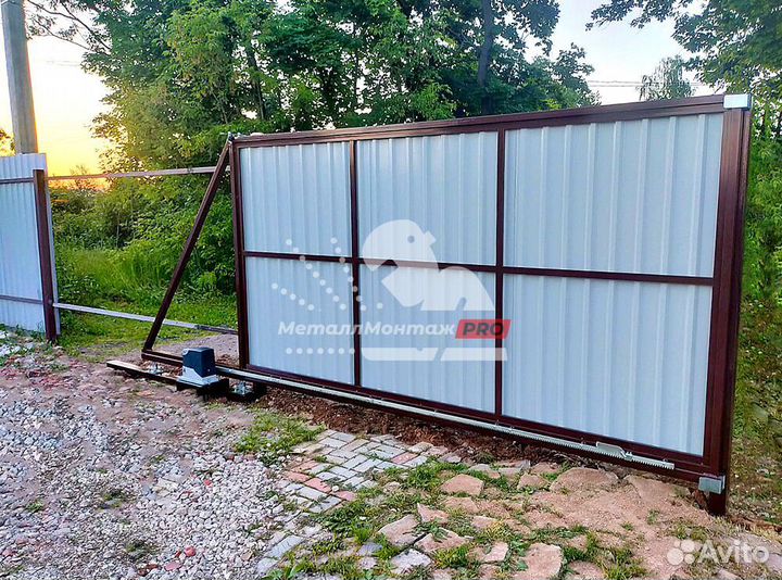 Автоматические откатные ворота