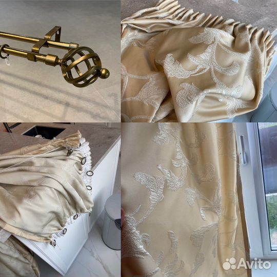 Готовые шторы и тюли бу